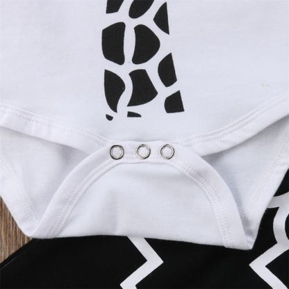 3Pcs Baby Giraffe Clothes Sets Newborn Babies Boy