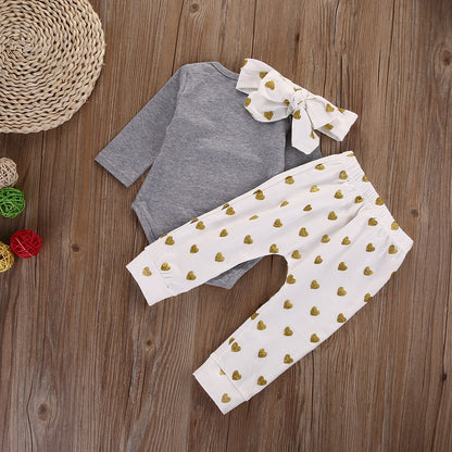 3pcs Kid NewBorn Baby Girl Infant Kid Set Babies