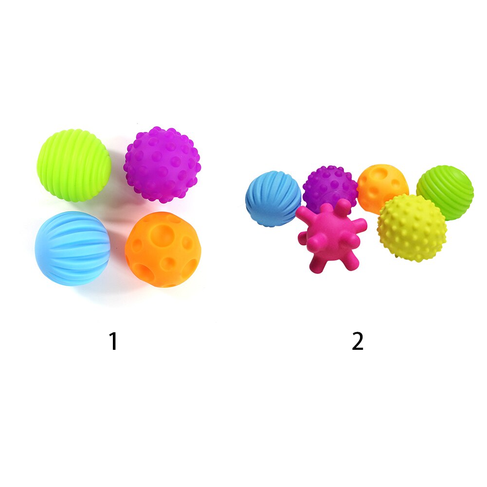 4 Textured Multi Ball Set develop baby's tactile