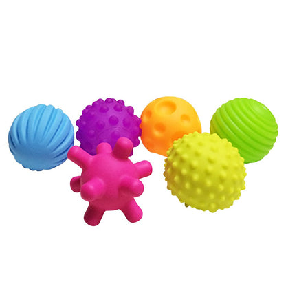 4 Textured Multi Ball Set develop baby's tactile
