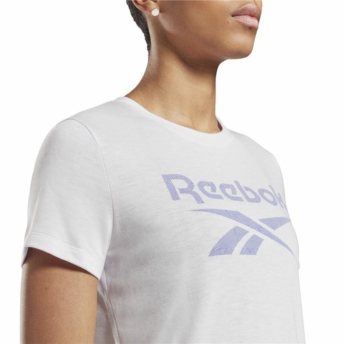 Women’s Short Sleeve T-Shirt Reebok Workout Ready Supremium Purple