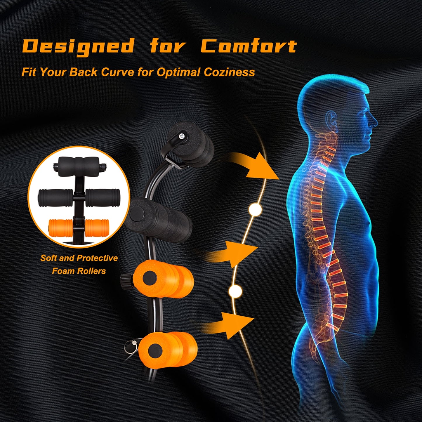 Core Ab Trainer Bench Abdominal Stomach Exerciser Workout Gym Fitness Machine