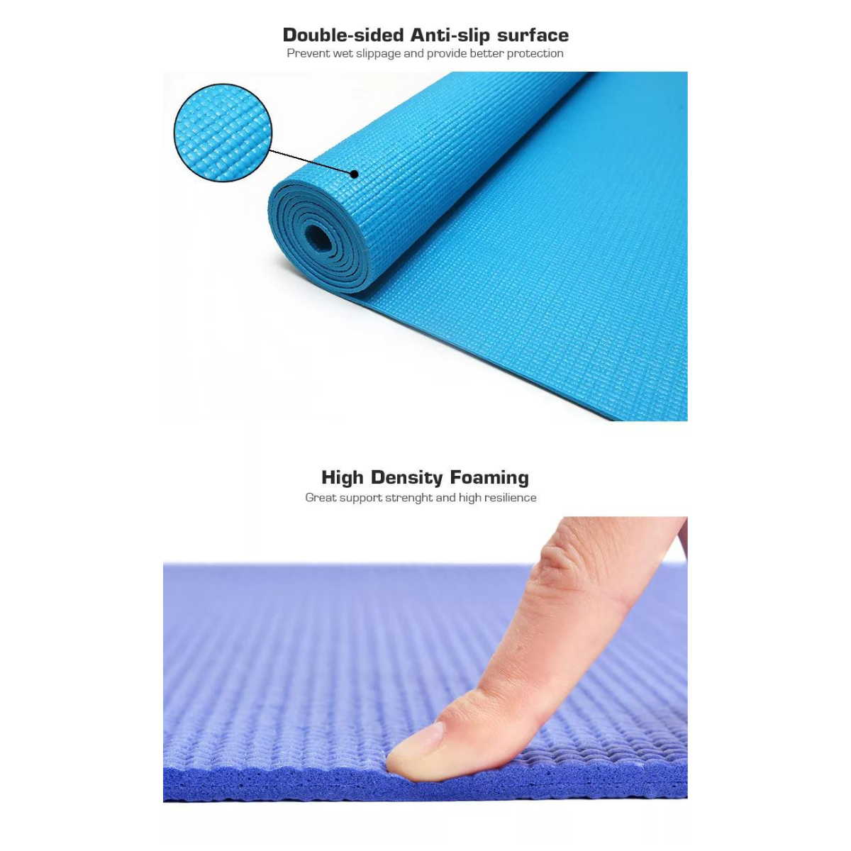 JupiterGear Performance Yoga Mat with Carrying Straps