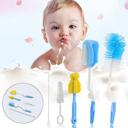 5 Piece Set Sponge 360 Degrees Nylon Pacifier