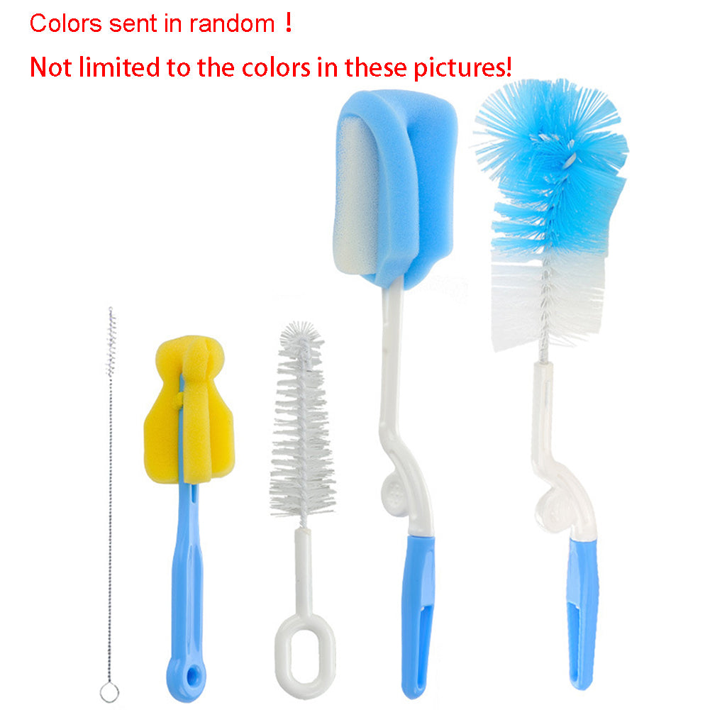 5 Piece Set Sponge 360 Degrees Nylon Pacifier