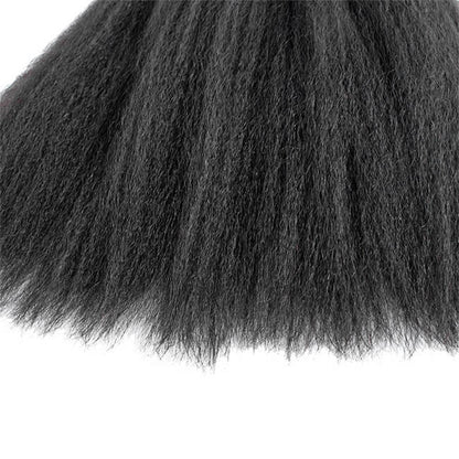 Premium #1B Natural Black Kinky Straight Tape-In Hair Extensions |