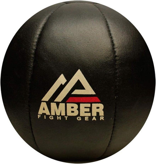 Amber Fight Gear Leather Medicine Ball for Strength & Conditioning,