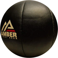 Amber Fight Gear Leather Medicine Ball for Strength & Conditioning,