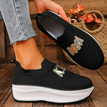 Colorful Canvas Platform Sneakers