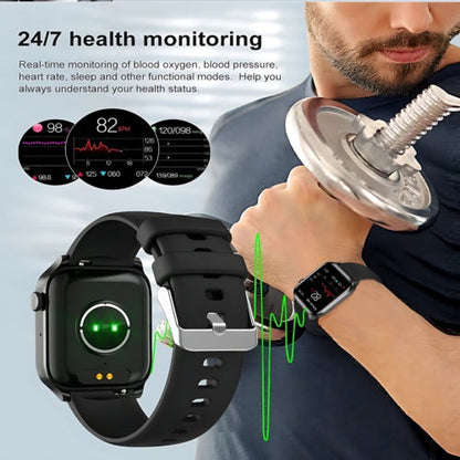 Smart Watch Fitness Tracker Heart Rate For Android Waterproof