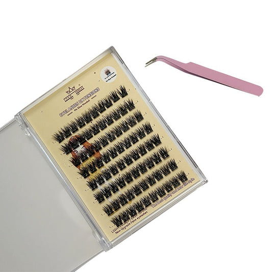 3D Self-Adhesive False Eyelashes 8 Rows With Small Tweezer Tool