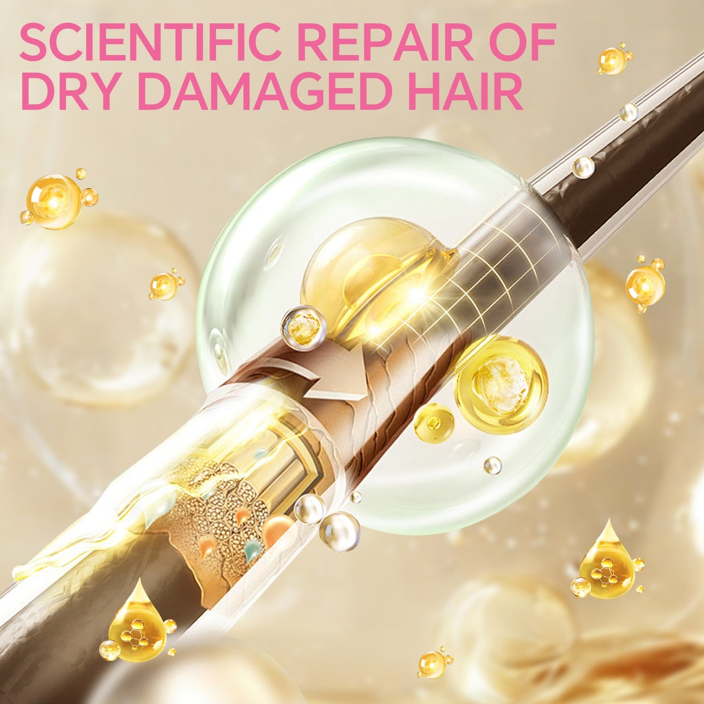 8.45oz (250ml) Collagen Hair Mask for Deep Repair Conditioning of Dry