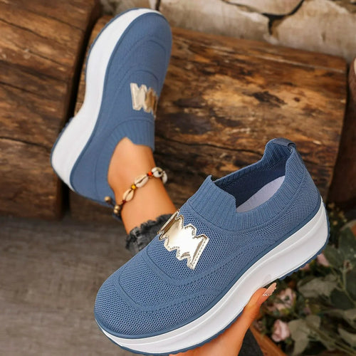 Colorful Canvas Platform Sneakers