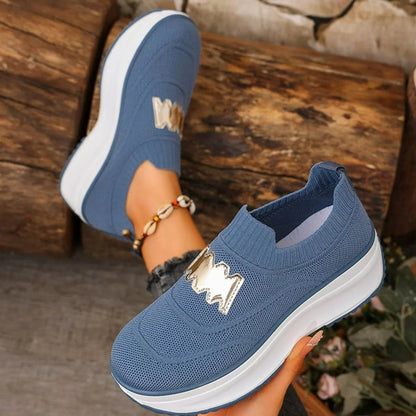 Colorful Canvas Platform Sneakers