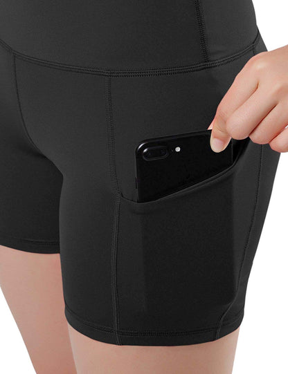 JupiterGear Jolie High-Waisted Athletic Shorts with Hip Pockets