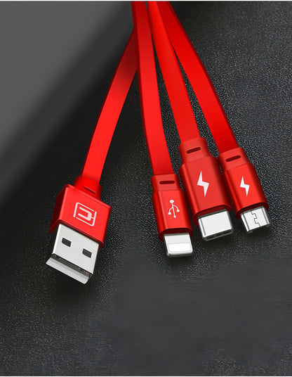 TriFlex™ – Telescopic 3-in-1 Charging Cable