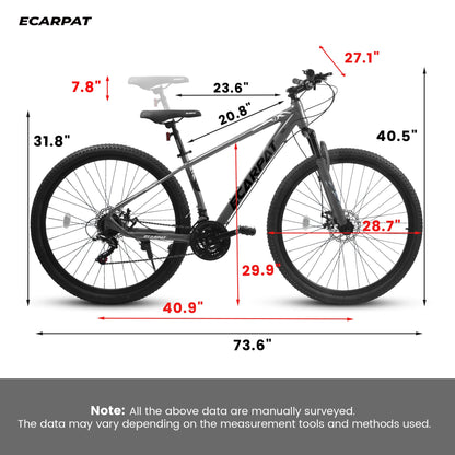 Ecarpat™ City-Cruizer – 29" Pro-Series Mountain Bike (21-Speed)