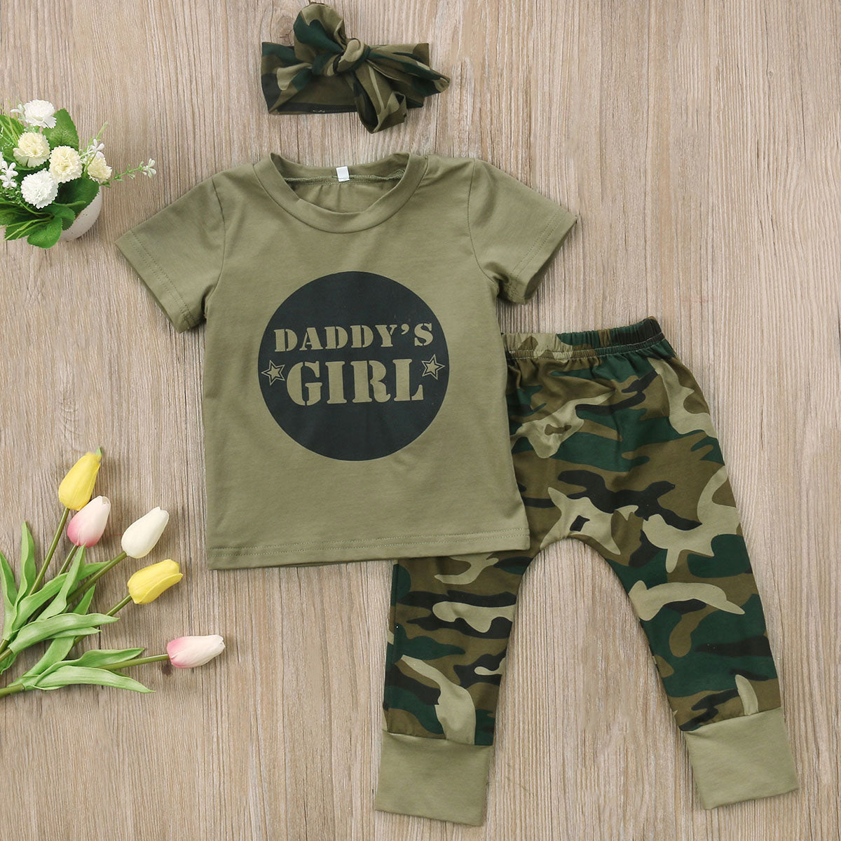 Babies 2 pcs Camo  Clothing Set Newborn Toddler