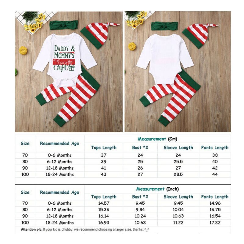 Babies 3pcs Xmas Clothing Set Newborn Baby Boys