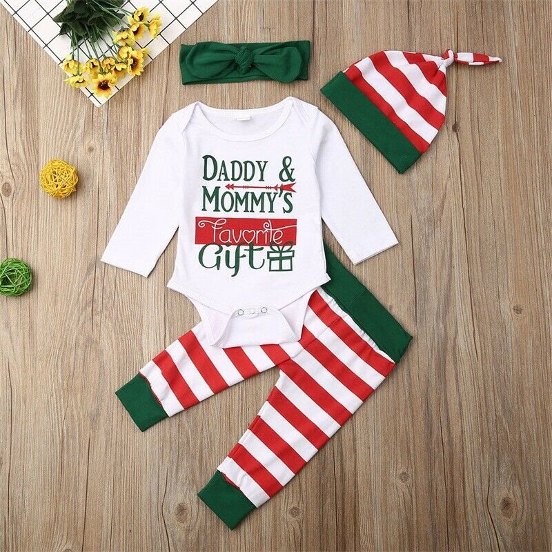 Babies 3pcs Xmas Clothing Set Newborn Baby Boys