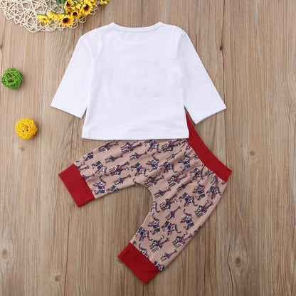 Babies Cartoon Animal Printing Clothes Outfits