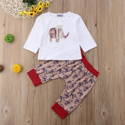 Babies Cartoon Animal Printing Clothes Outfits
