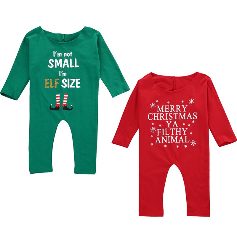 Babies Christmas Off shoulder Romper Newborn