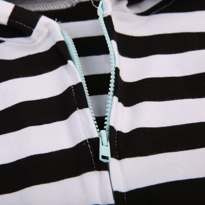 Babies Dinosaur Hooded Zipper Rompers Infant Baby