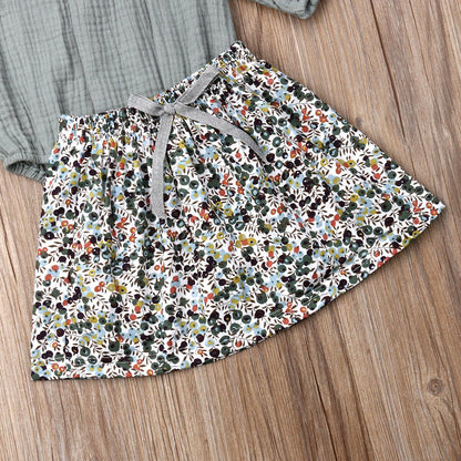 Babies Floral Clothes Set Newborn Baby Girl Long