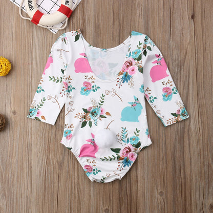 Babies Floral One piece Bodysuit Infant Baby Girls
