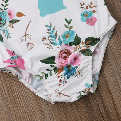 Babies Floral One piece Bodysuit Infant Baby Girls