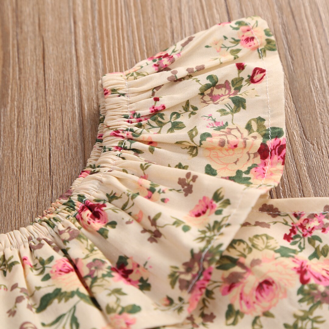 Babies Girl Summer Floral  Ckothing Set Cute Kids