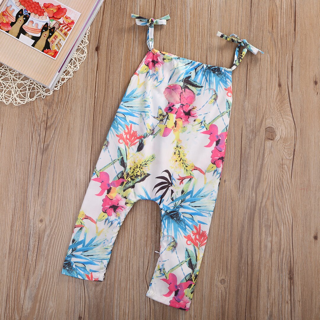 Babies Girls Summer Floral Rompers Baby Kids
