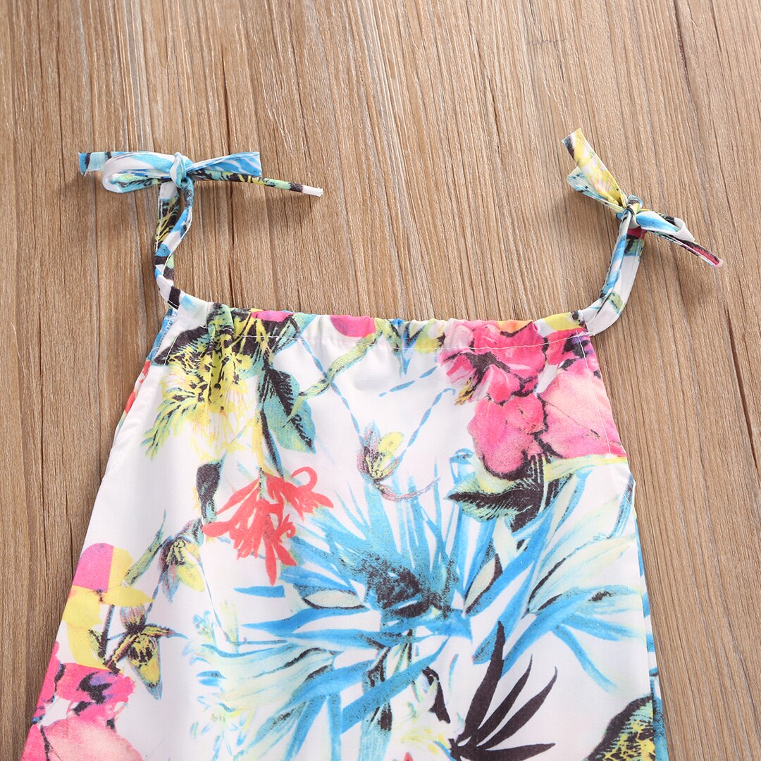 Babies Girls Summer Floral Rompers Baby Kids