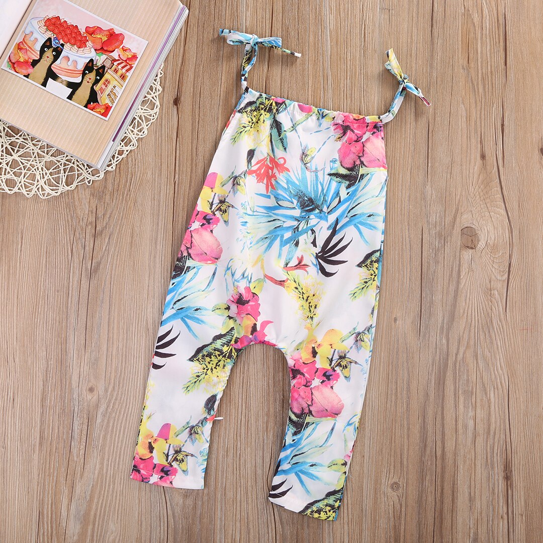 Babies Girls Summer Floral Rompers Baby Kids