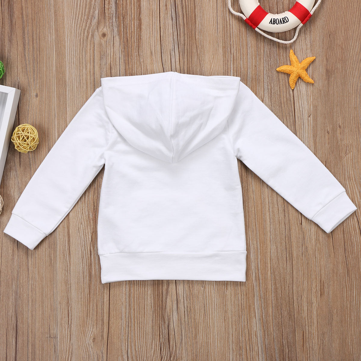 Babies Letter Hooded Pocket T shirt Casual Toddler