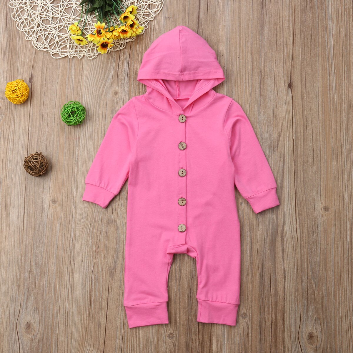 Babies Long Sleeve Fashion Hooded Toddler Infant