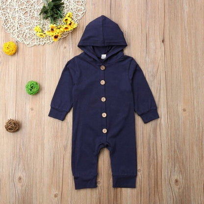 Babies Long Sleeve Fashion Hooded Toddler Infant