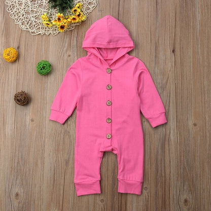 Babies Long Sleeve Fashion Hooded Toddler Infant