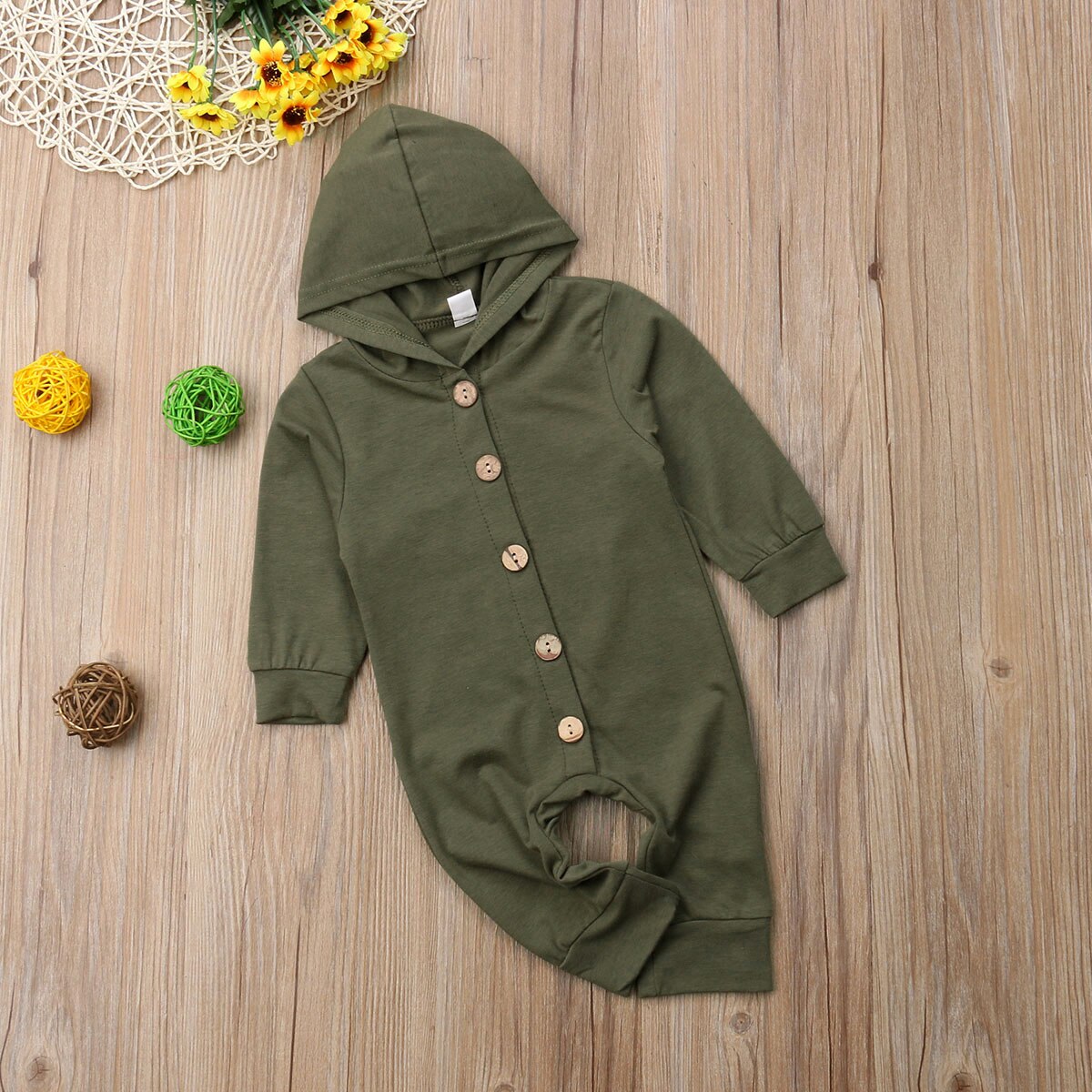Babies Long Sleeve Fashion Hooded Toddler Infant