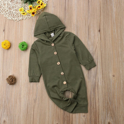 Babies Long Sleeve Fashion Hooded Toddler Infant