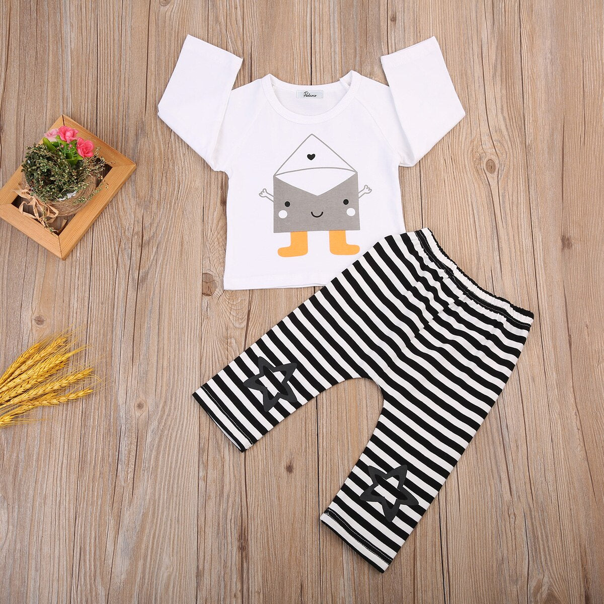 Babies Mail Printing T shirt Clothing Set NEW