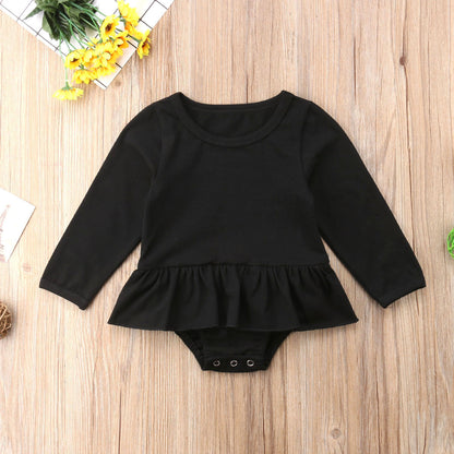Babies Newborn Baby Girl Ruffle Skirtied  Bodysuit