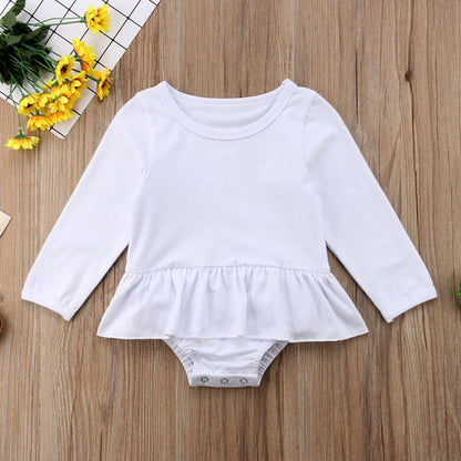 Babies Newborn Baby Girl Ruffle Skirtied  Bodysuit