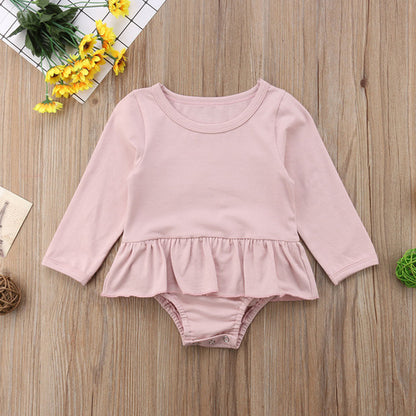 Babies Newborn Baby Girl Ruffle Skirtied  Bodysuit