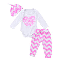Babies Pink 3 pcs Clothing Set Toddler Baby Girl