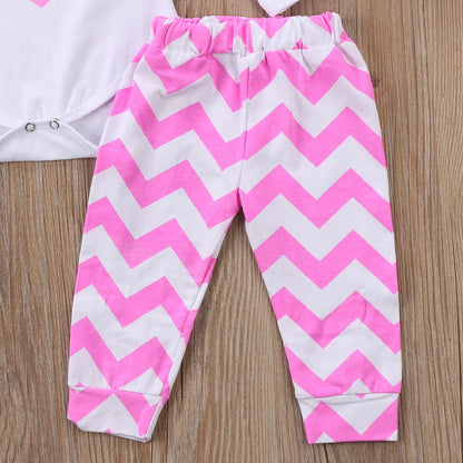 Babies Pink 3 pcs Clothing Set Toddler Baby Girl