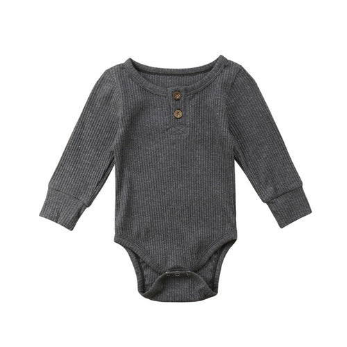 Babies Plain Bodysuit Clothes Newborn Toddler Baby