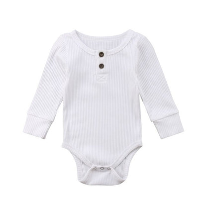 Babies Plain Bodysuit Clothes Newborn Toddler Baby