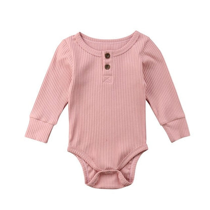 Babies Plain Bodysuit Clothes Newborn Toddler Baby